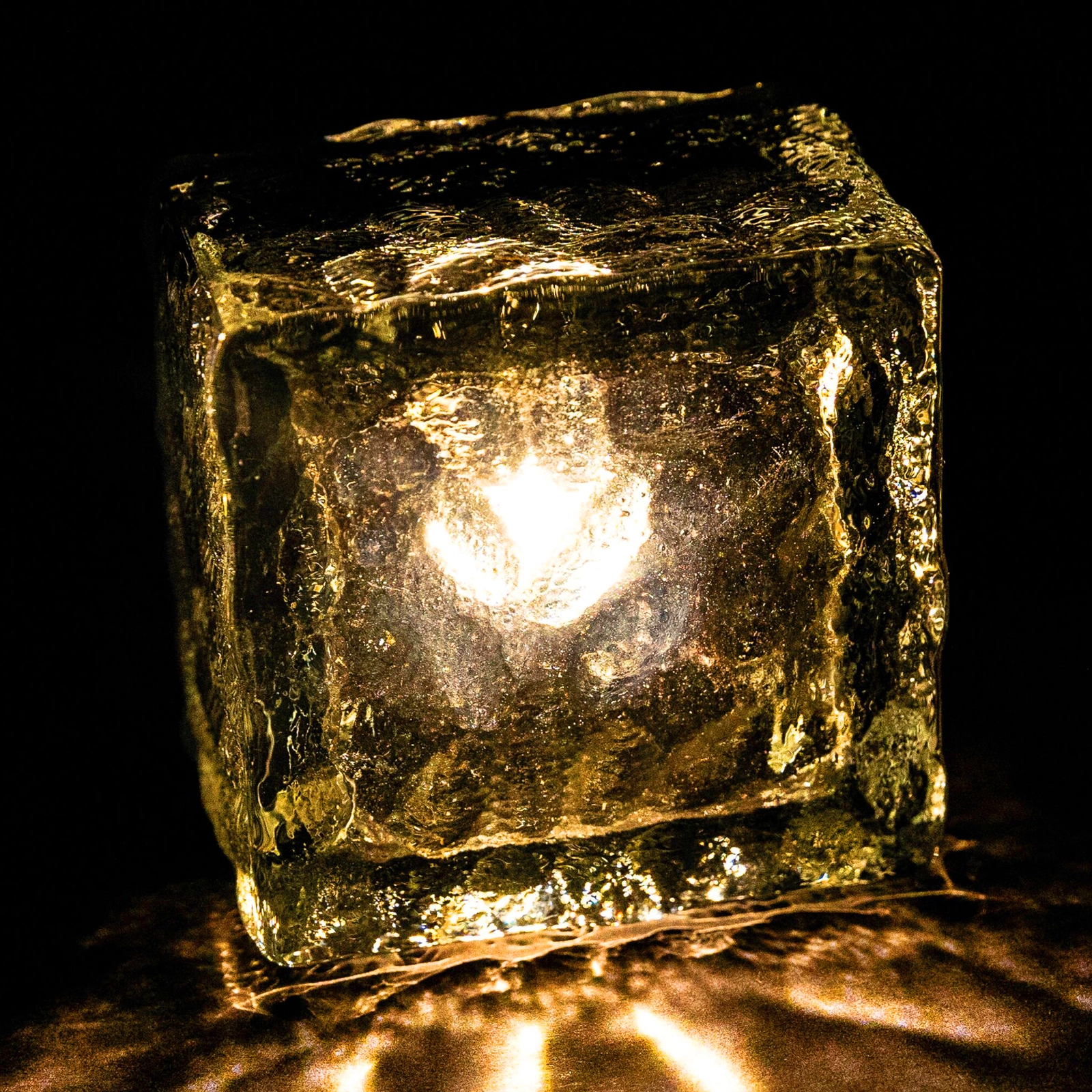 LAMPA OGRODOWA SOLARNA LED NAJAZDOWA KOSTKA LODU BRUKOWA SZEŚCIAN 7x7cm