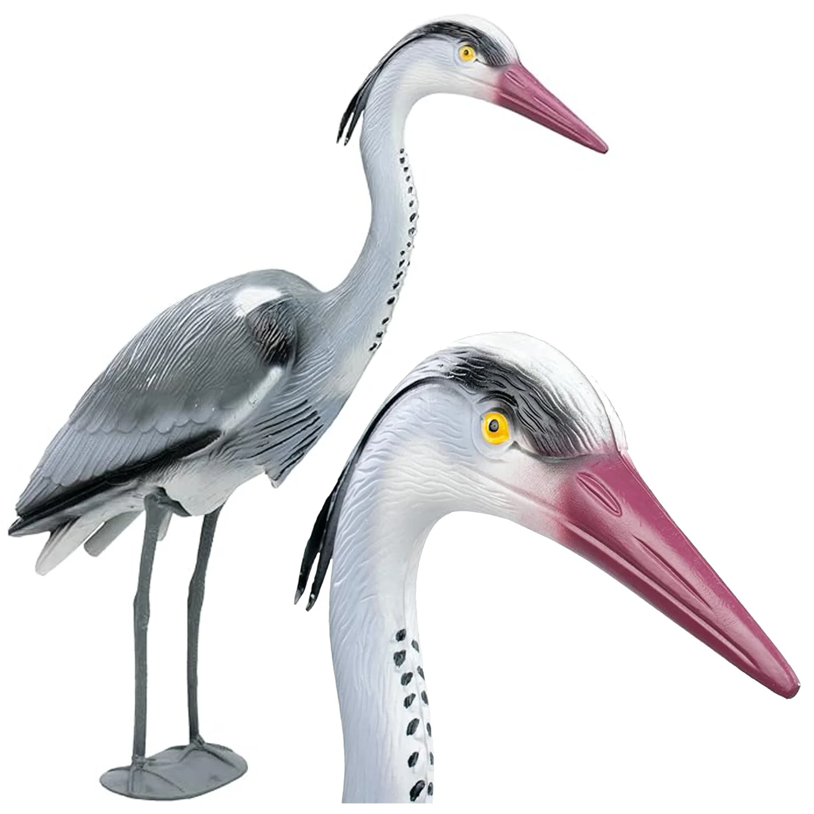 FIGURA FIGURKA OGRODOWA DO OGRODU PTAK CZAPLA OZDOBNA STOJĄCA DEKORACJA XXL