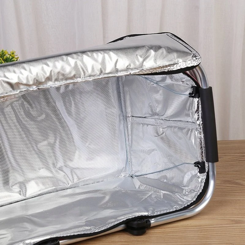 KOSZ PIKNIKOWY 49x27 DWIE RĄCZKI - zielony