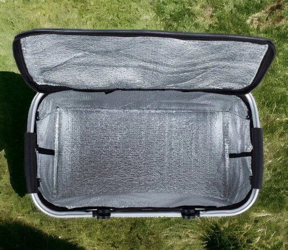 KOSZ PIKNIKOWY 49x27 DWIE RĄCZKI - czerwony