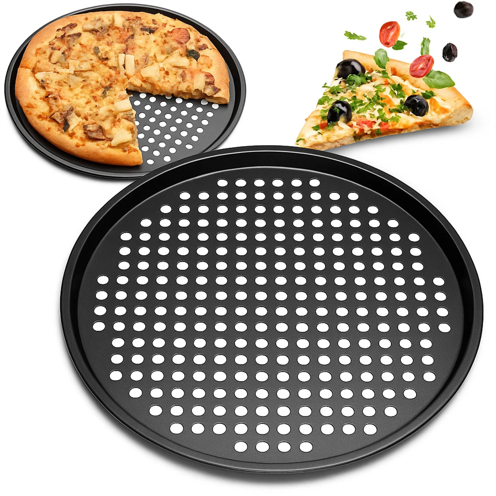 BLACHA DO PIECZENIA PIZZY 30cm (całość 33cm)