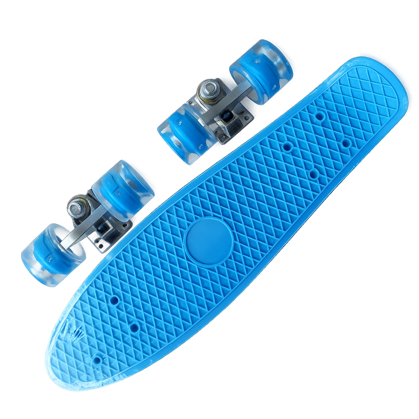 FISZKA DESKOROLKA FISHBOARD DLA DZIECKA ŚWIECĄCE KOŁA LED 56x15CM 82A RGB