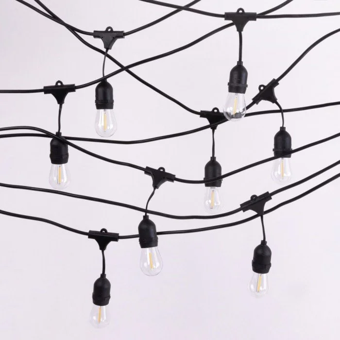 GIRLANDA ŁAŃCUCH ŚWIETLNY 10x LED E27 LAMPKI OŚWIETLENIE OGRODOWE DO OGRODU