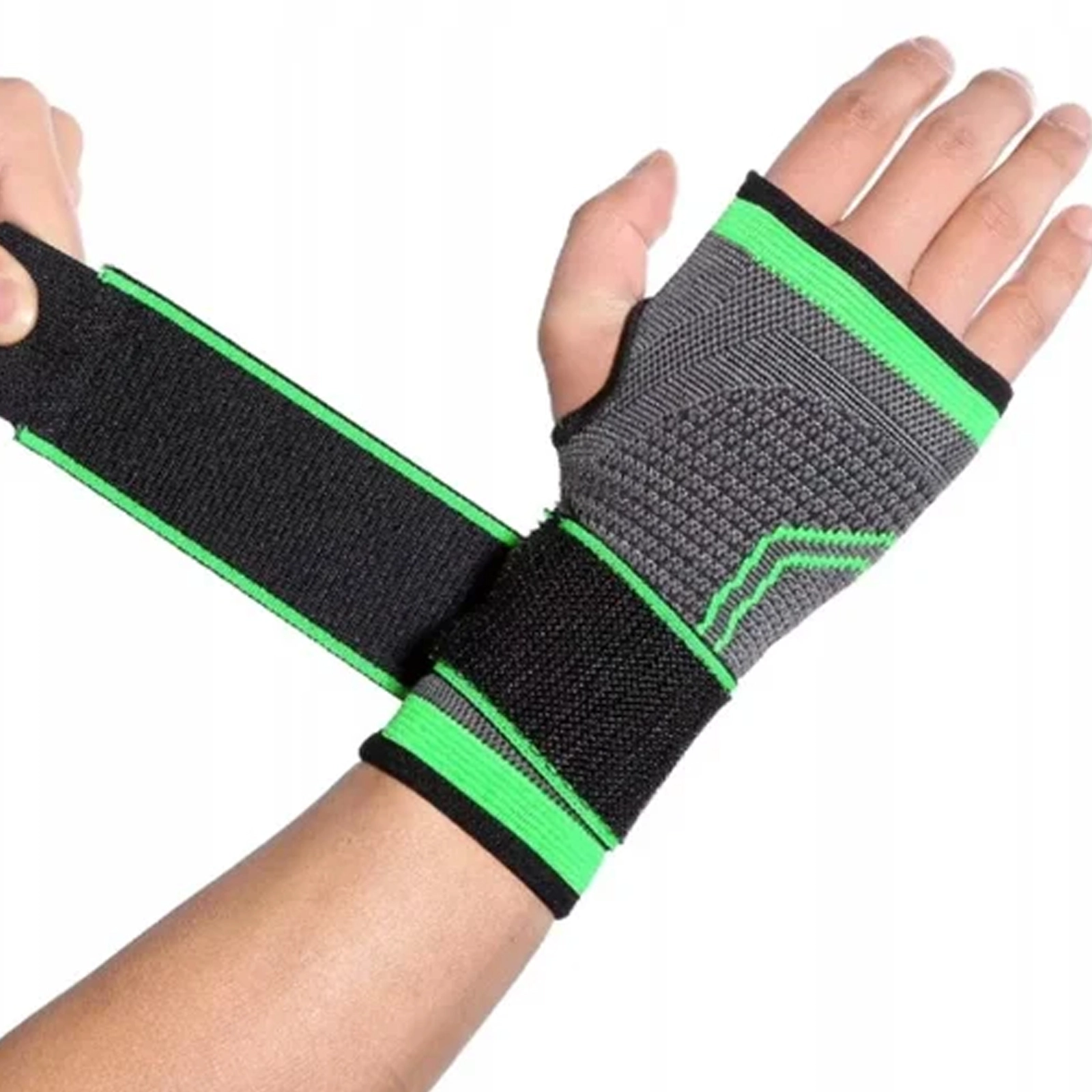 OPASKA STABILIZATOR ŚCIĄGACZ NA NADGARSTEK ORTEZA RĘKI SPORTOWA Z TAŚMĄ