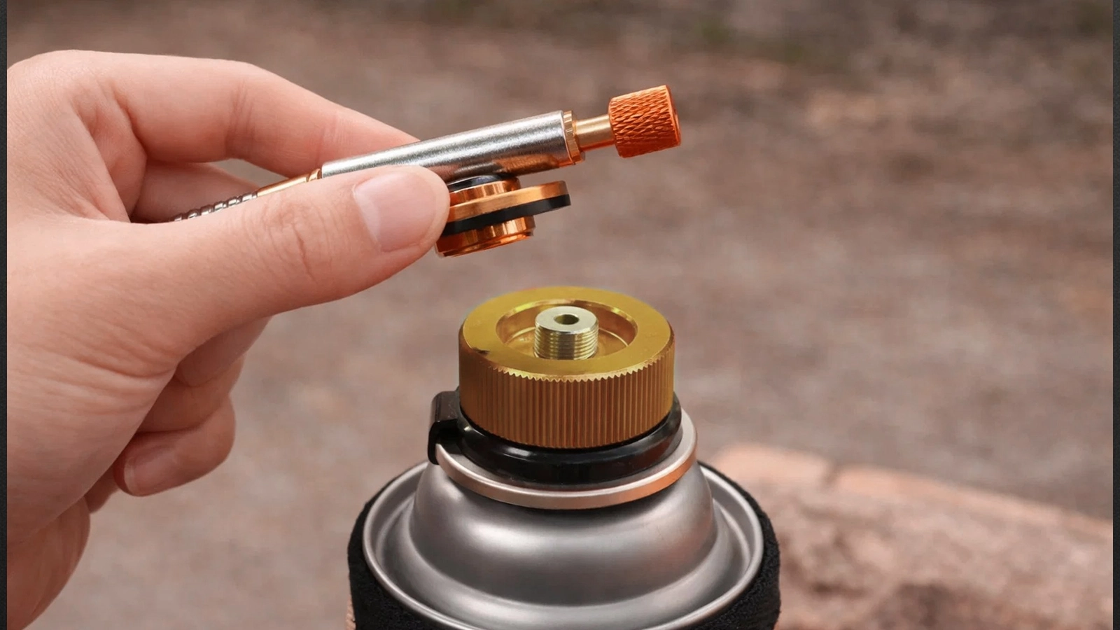 ADAPTER DO BUTLI KARTUSZA GAZU NABOJU GAZOWEGO GWINT PRZEJŚCIÓWKA 7/16