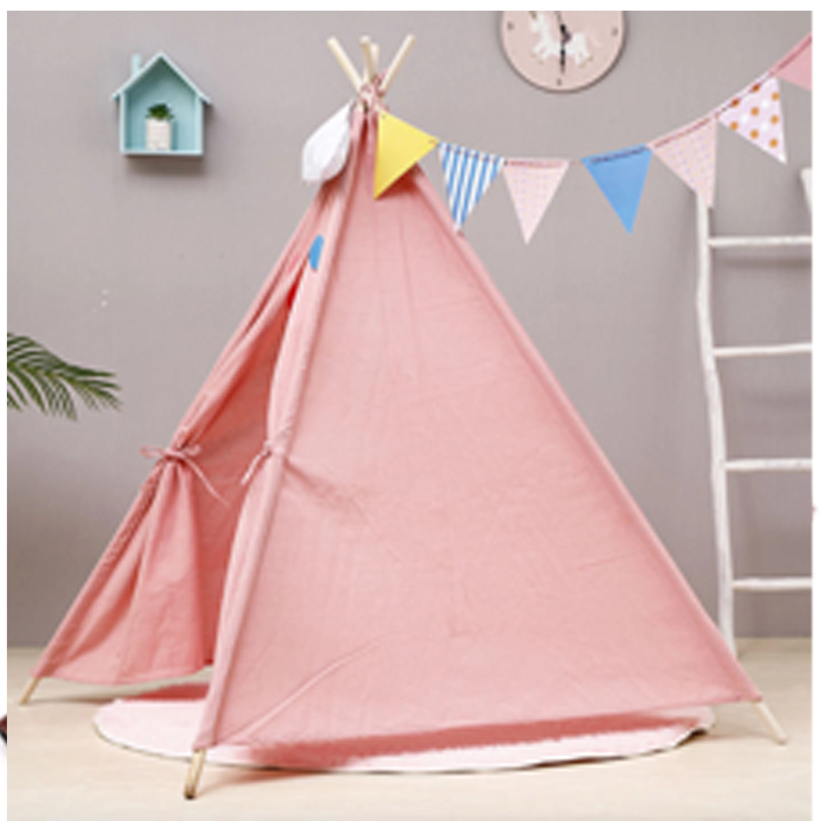 NAMIOT TIPI DLA DZIECI WIGWAM INDIAŃSKI DOMEK DO ZABAWY W OGODZIE DOMU