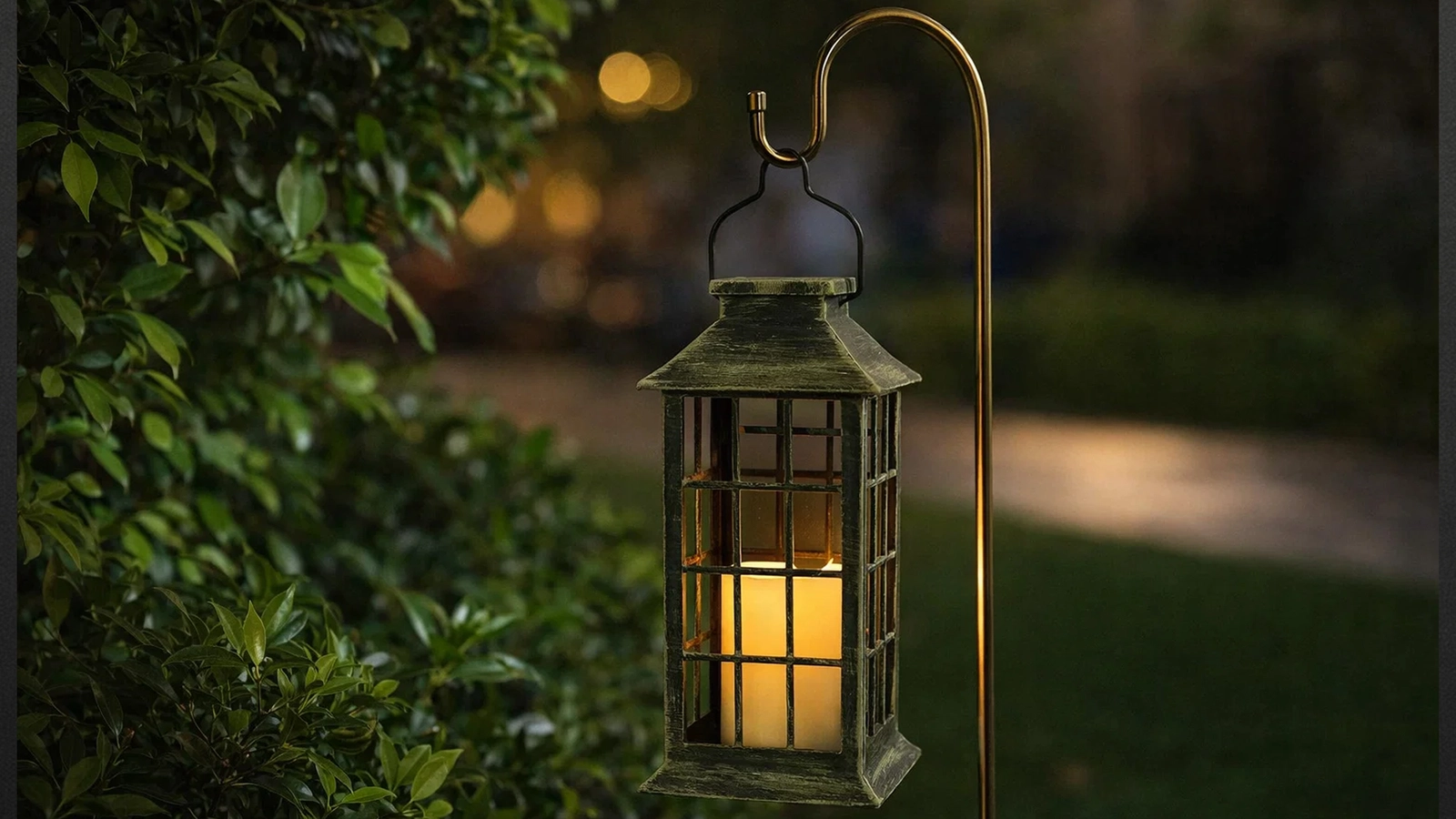 LATARNIA LAMPA SOLARNA LATARENKA OGRODOWA LAMPION SOLARNY DEKORACJA LED