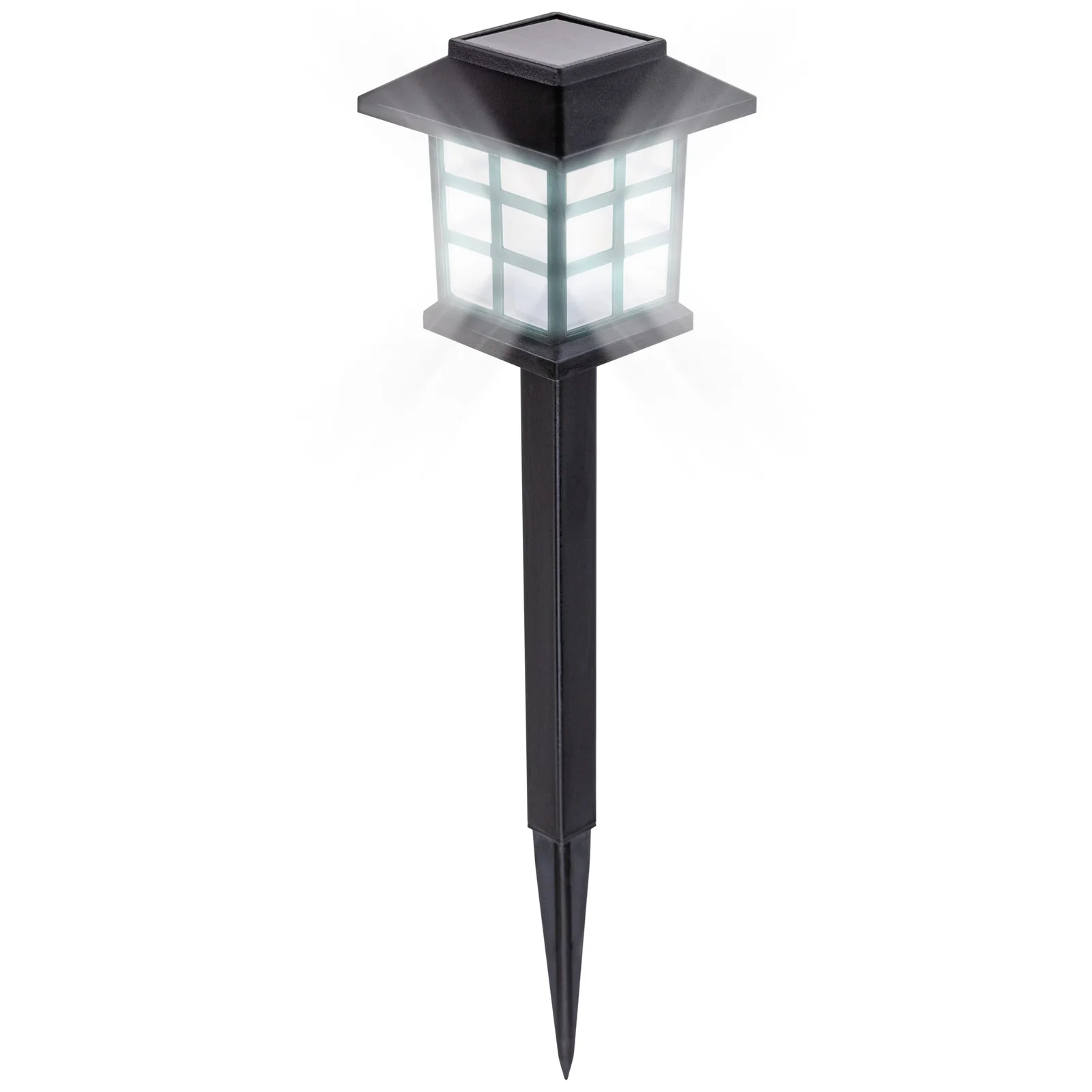 LAMPA LAMPKA SOLARNA LED LATARNIA OZDOBNA OGRODOWA WBIJANA LAMPION CZUJNIK