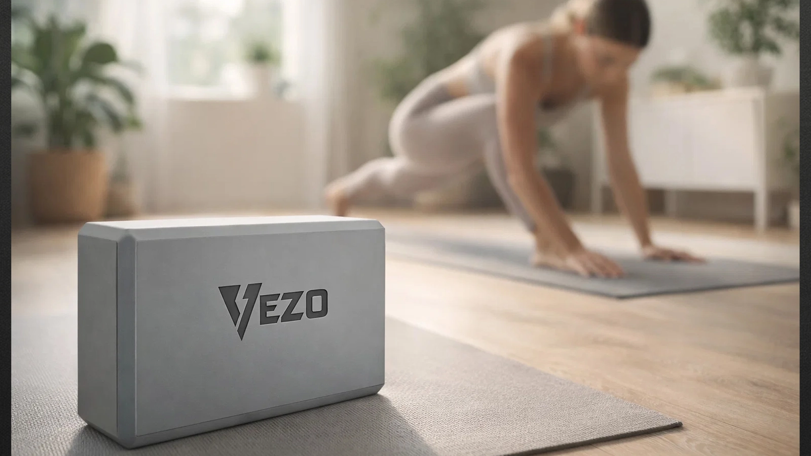 VEZO BLOK DO JOGI ĆWICZEŃ KOSTKA PIANKOWA KLOCEK YOGA PROFESJONALNY KLOCEK