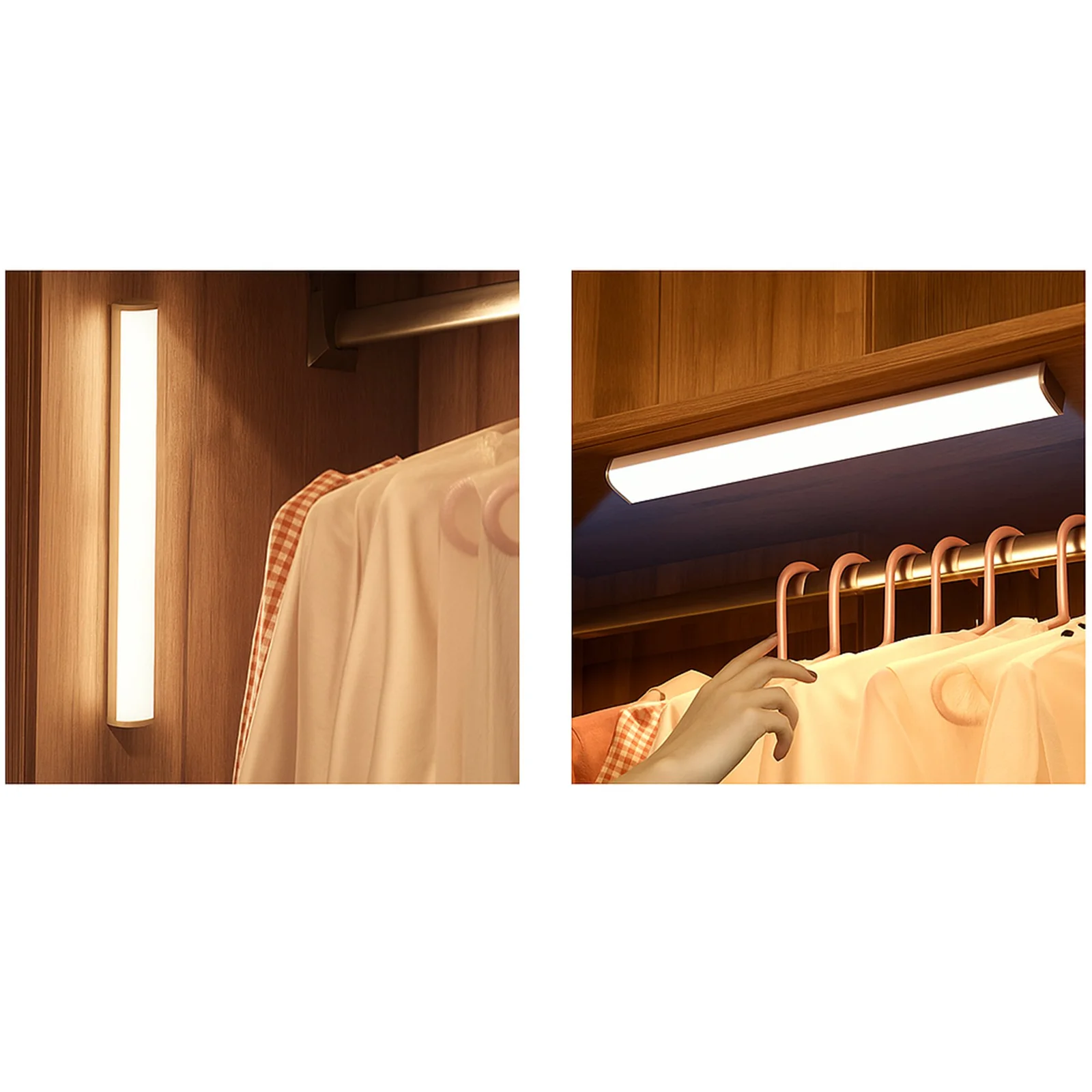 LAMPKA LISTWA LED PODSZAFKOWA DO SZAFY SZUFLADY CZUJNIK RUCHU MAGNES 50CM