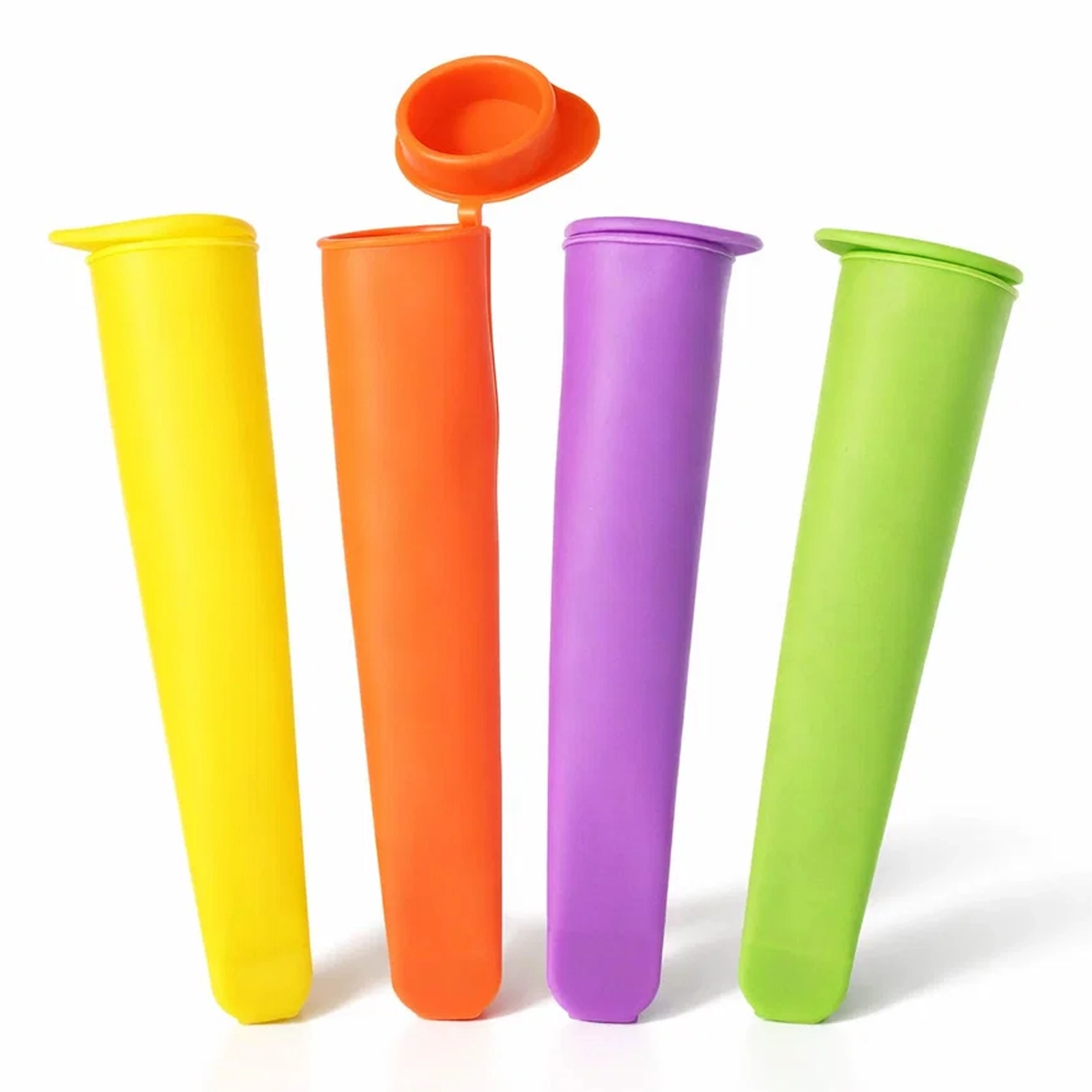 4x FORMA FOREMKA SILIKONOWA DO LODÓW LODY FOREMKI FORMY SORBET ZESTAW 4SZT