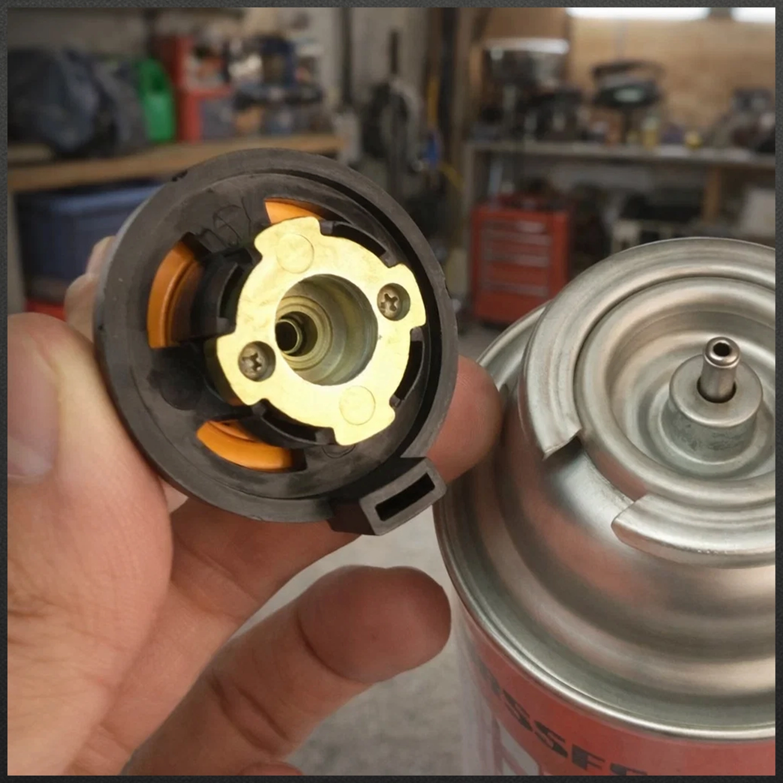 ADAPTER DO BUTLI KARTUSZA GAZU NABOJU GAZOWEGO GWINT PRZEJŚCIÓWKA 7/16